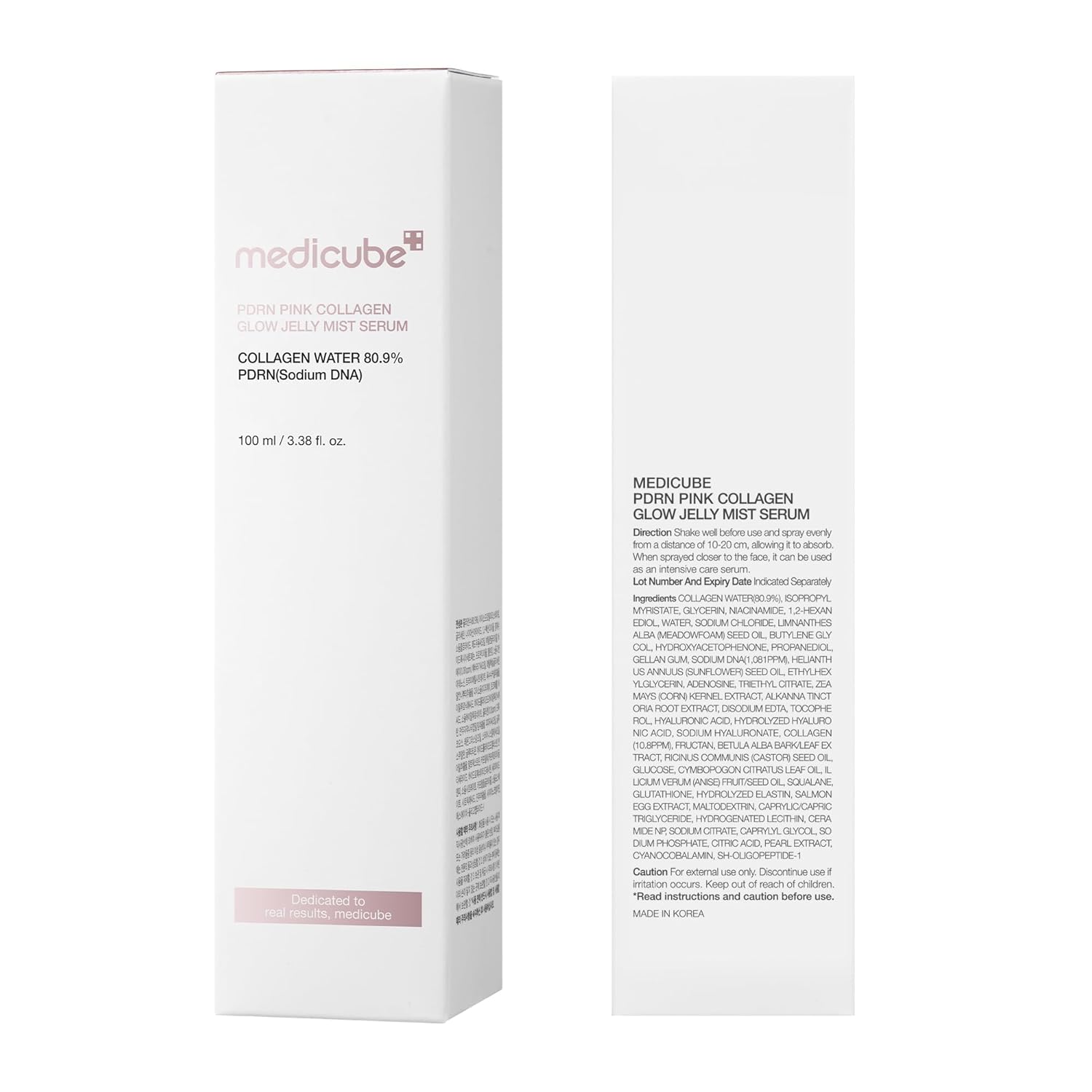medicube Pink PDRN Collagen Glow Jelly Mist Serum | Dual-Texture Mist Serum with Niacinamide, Glutathione, Ceramide & Hyaluronic Acid | Lightweight for Deep Hydration, Radiance & Plump-Looking Skin - Image 10