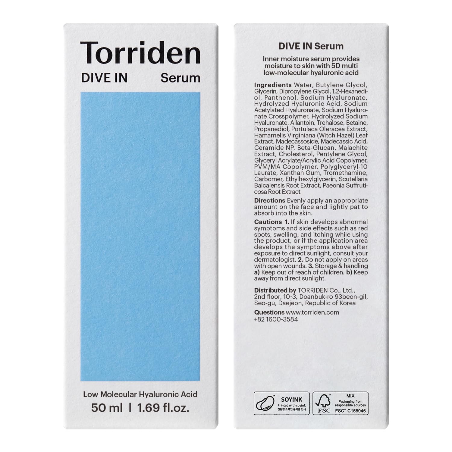 Torriden DIVE IN Hyaluronic Acid Serum for Deep Hydration | Korean K-Beauty Glass Skin Plump Glow | Lightweight Fast-Absorbing Face Serum 50ml (1.69 fl.oz.) - Image 8