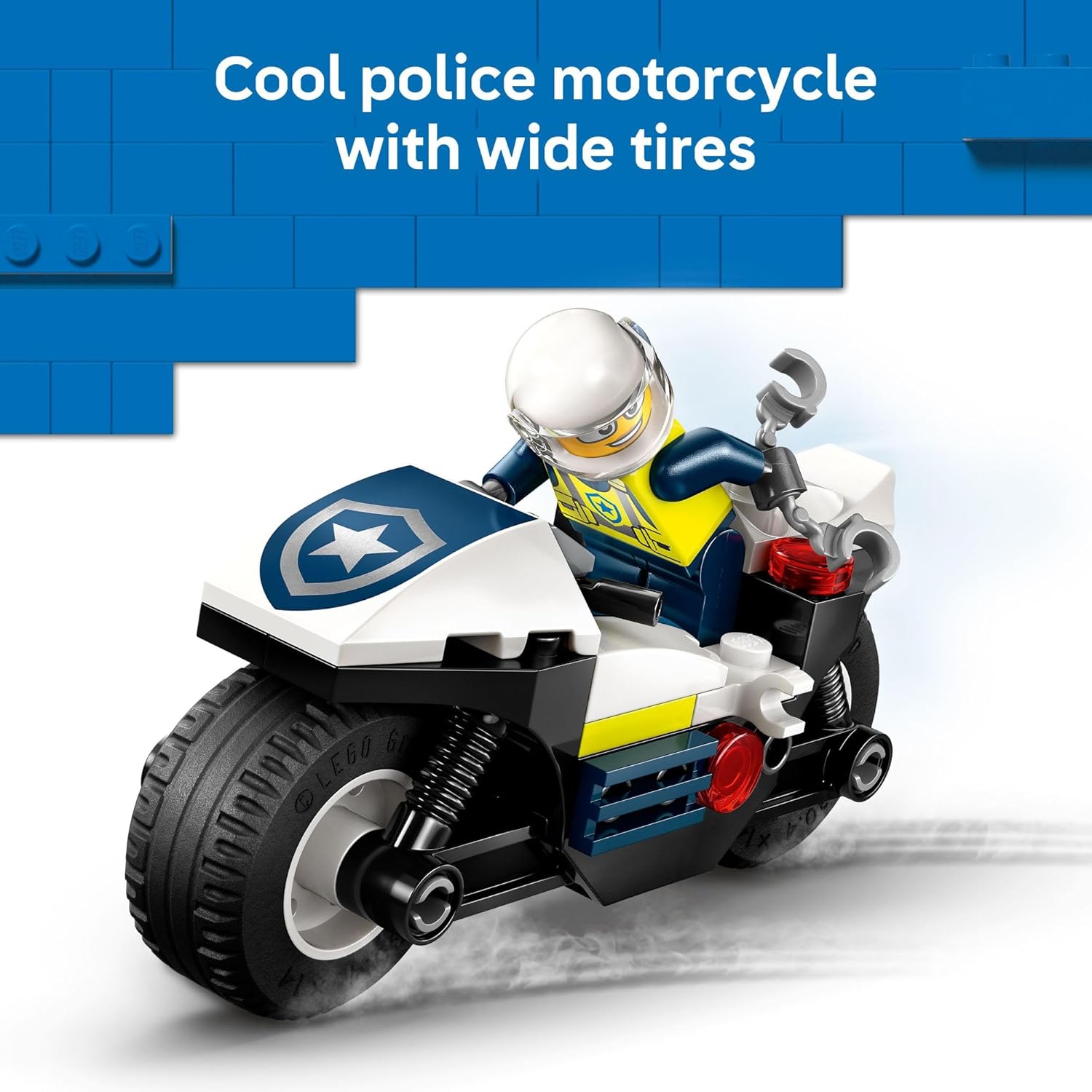 LEGO City Police Motorcycle Chase Building Toy for Kids - Pretend Play Building Blocks for Boys & Girls, Ages 4+ - Preschool Learning Toy W/Police & Crook Minifigures - Gift for Birthdays - 60455 - Image 6