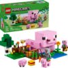 LEGO Minecraft The Baby Pig House Toy Figures and Playset - Building Minecraft Toy for Kids, Boys and Girls, Ages 7+ - Gift for Birthdays - with 2 Minifigures for Pretend Play - 21268