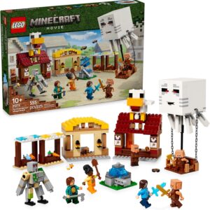 LEGO Minecraft The Ghast Balloon Village Attack- Toy Building Set for Kids, Girls and Boys Ages 10+ - Includes Steve, Natalie, and Dawn Minifigures - Birthday Gift Idea - 21273