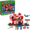 LEGO Minecraft The Mooshroom House Toy Figures and Playset - Building Minecraft Toy for Kids, Boys and Girls, Ages 8+ - with Steve and Other Figures for Pretend Play - Gift Idea for Birthdays - 21270