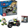 LEGO City Police Motorcycle Chase Building Toy for Kids - Pretend Play Building Blocks for Boys & Girls, Ages 4+ - Preschool Learning Toy W/Police & Crook Minifigures - Gift for Birthdays - 60455