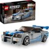 LEGO Speed Champions 2 Fast 2 Furious Nissan Skyline GT-R (R34), Race Car Toy Model Building Kit, Collectible with Racer Minifigure, 2023 Set for Kids, Boys and Girls Ages 9 and Up 76917