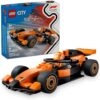 LEGO City F1 Driver with McLaren Race Car Toy - Model Car Building Toy Kit for Kids, Boys and Girls, Ages 6+ - F1 Collectible for Fans - with a Driver Minifigure - Gift Idea for Birthdays - 60442
