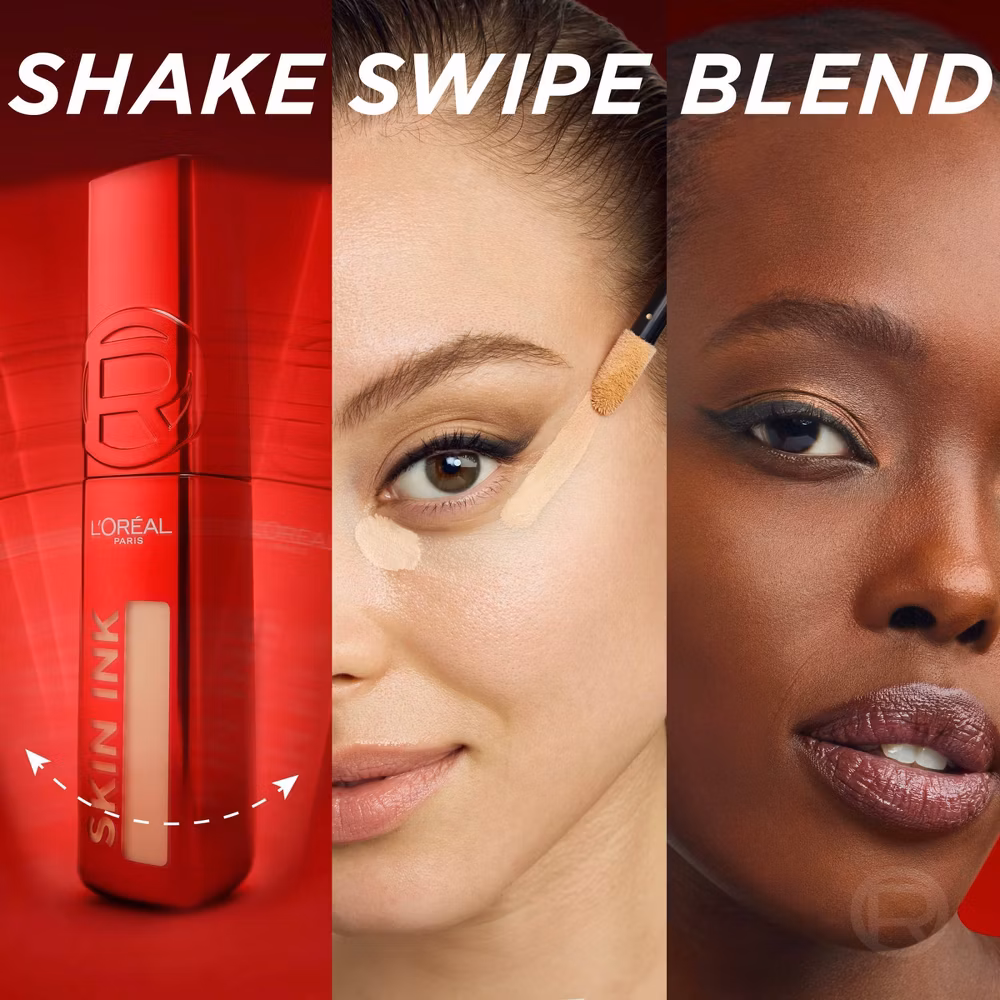 L'Oreal Paris Infallible Skin Ink Matte 2-in-1 Foundation and Concealer - 0.5 fl oz - 180 Medium Cool - Image 6