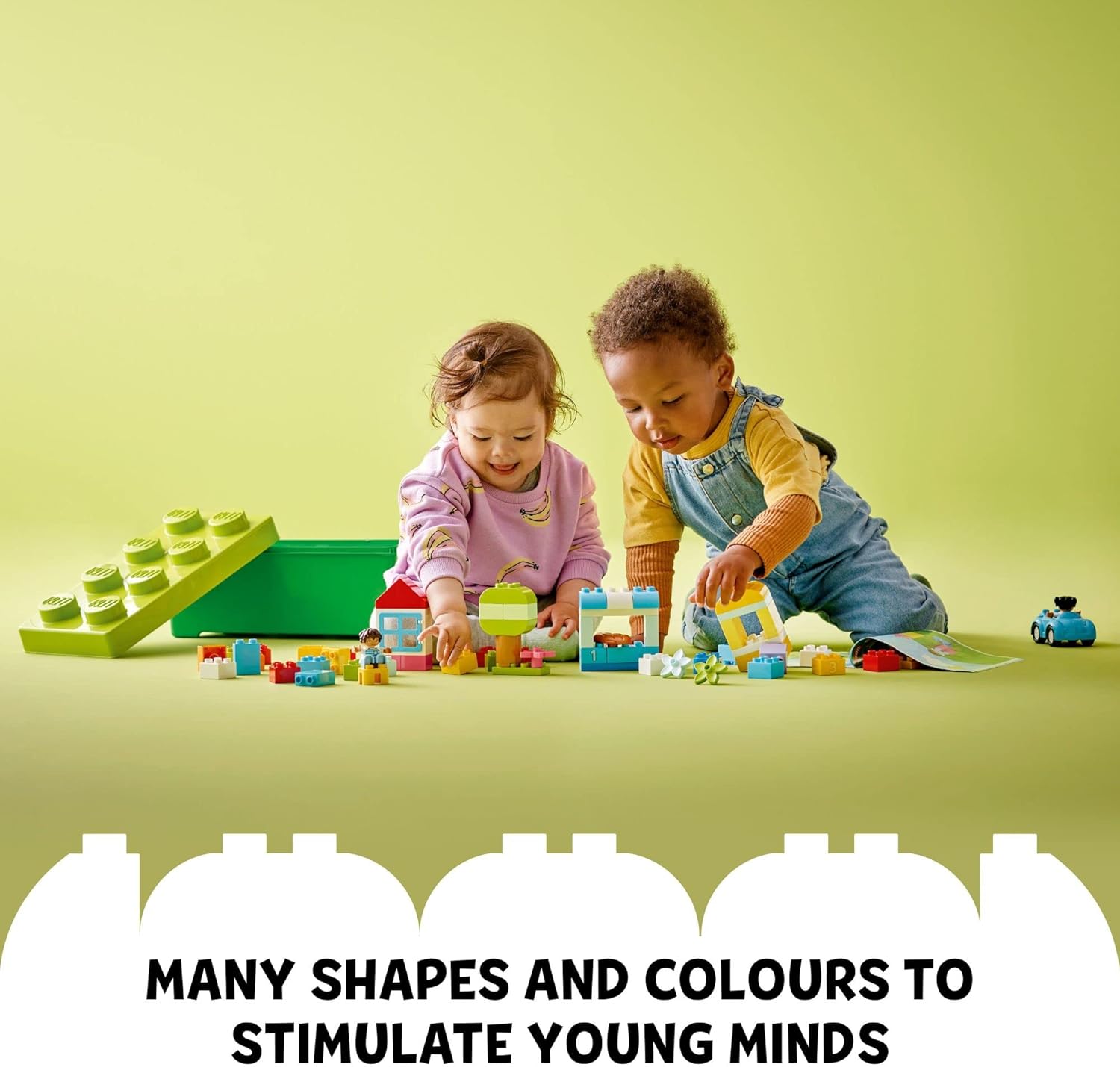 LEGO DUPLO Classic Brick Box Building Blocks - Stacking Toys for Toddlers, Ages 1.5+ Years - Learning & Educational Toys for Preschool - Develop Fine Motor Skills - Gift for Birthdays - 10913 - Image 7