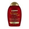 OGX Frizz-Free + Keratin Smoothing Oil Shampoo, 5 in 1, for Frizzy Hair, Shiny Hair, 13 Fl Oz
